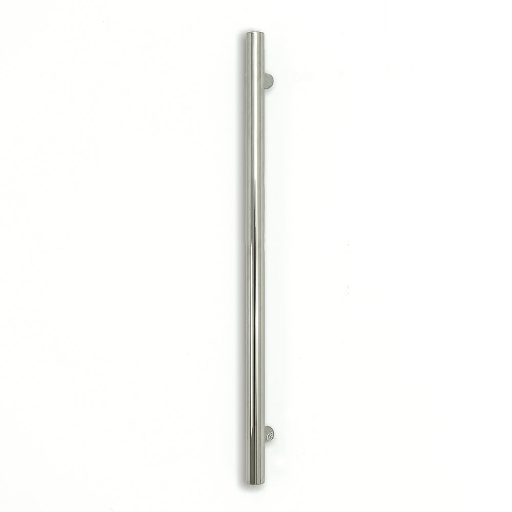 Radiant Round Bar Vertical Towel Rail - Mirror Polished